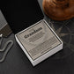 To My Grandson - Feel My Love - Cuban Link Chain Necklace