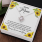 To My Mom - For All The Times I Forgot To Thank You - Love Knot Necklace