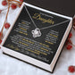 To My Beautiful Daughter - Love Knot Necklace - I Closed My Eyes For But A Moment