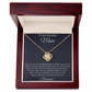 To My Beautiful Mom Love Knot Necklace