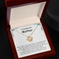 To My Mother - Side By Side Or Miles Apart - Love Knot Necklace