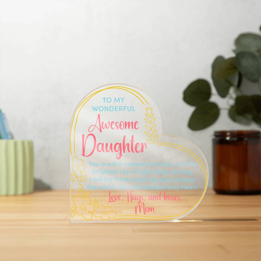 Awesome Daughter Acrylic Plaque