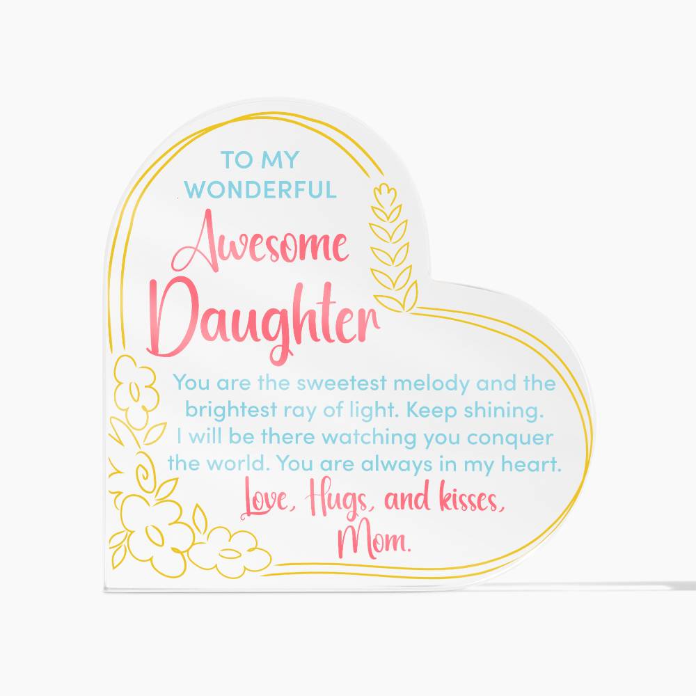 Awesome Daughter Acrylic Plaque