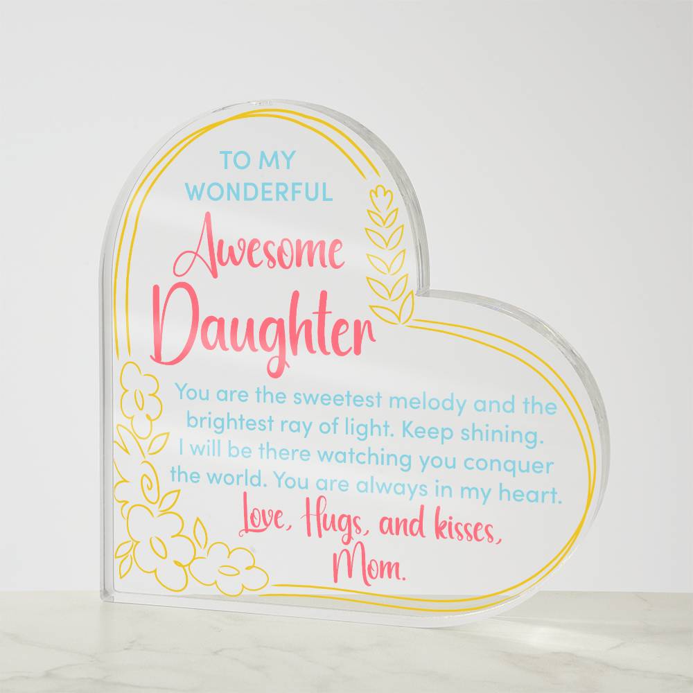 Awesome Daughter Acrylic Plaque