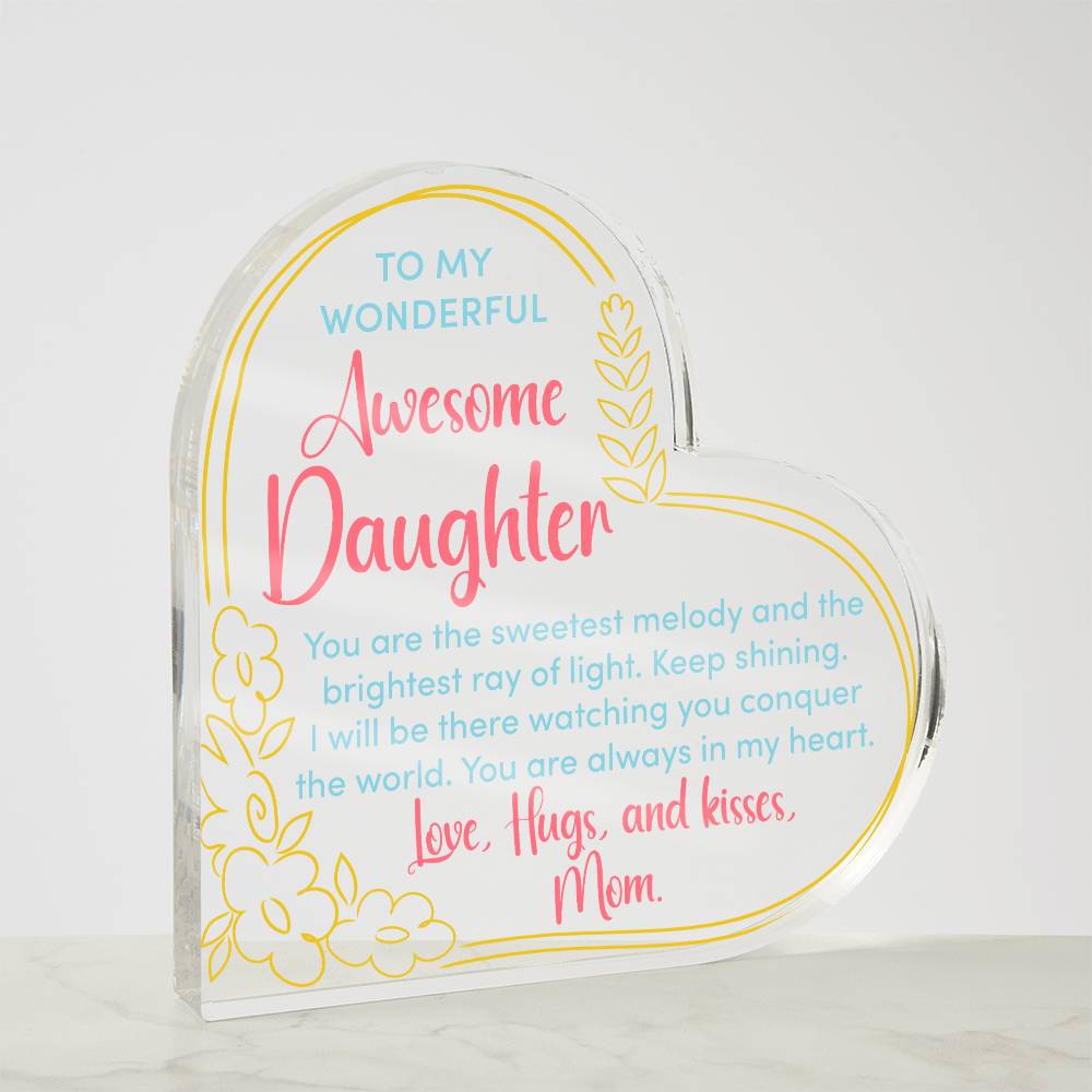 Awesome Daughter Acrylic Plaque