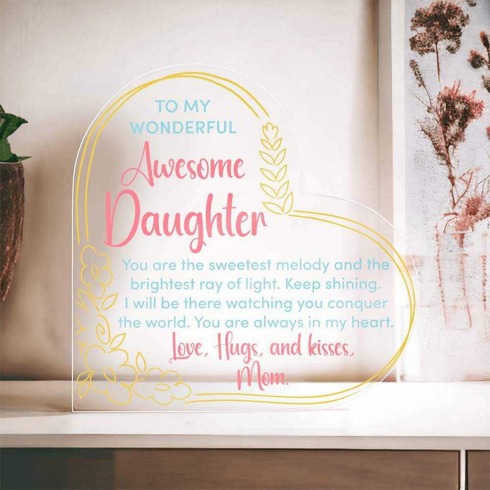 Awesome Daughter Acrylic Plaque