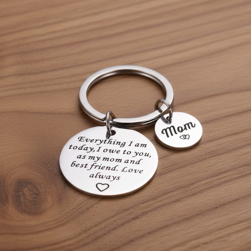 As My Mom And Best Friend Keychain