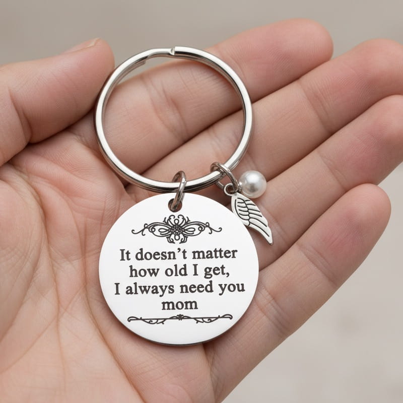 I Always Need You Mom Keychain