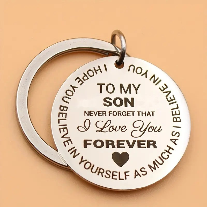 To My Son/Daughter Believe In Yourself Inspirational Keychain