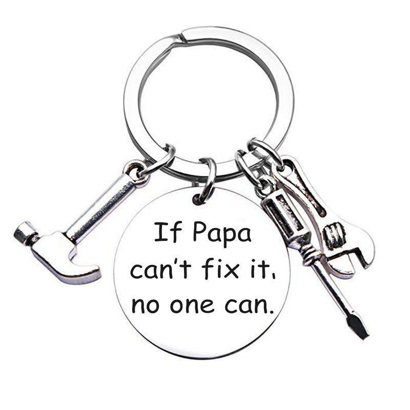 If Papa Can't Fix It No One Can Hand Tool Keychain Keychain GrindStyle 