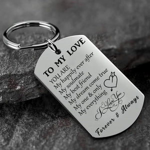 To My Love You Are My Happily Ever After Keychain Keychain GrindStyle 