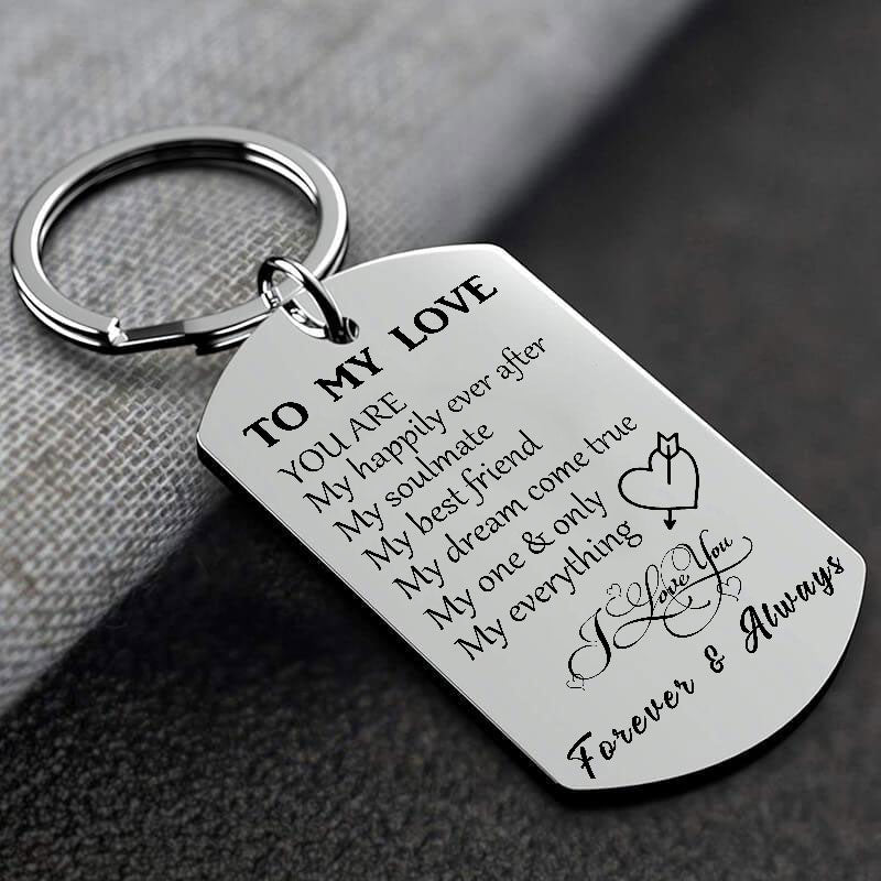 To My Love You Are My Happily Ever After Keychain Keychain GrindStyle 