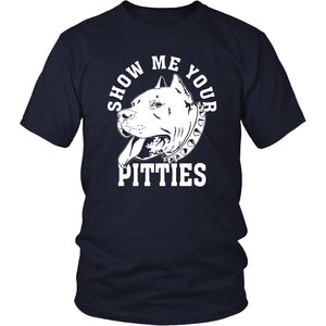 Show Me Your Pitties T-shirt teelaunch District Unisex Shirt Navy S