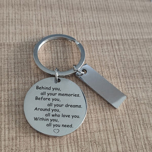 Within You All You Need Keychain With Custom Tag Keychain GrindStyle 