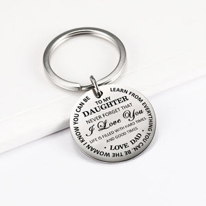 Never Forget That I Love You Keychain Keychain GrindStyle Dad To Daughter 
