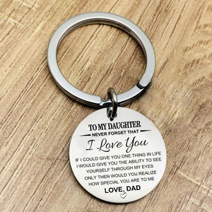 You Are Special To Me Keychain Keychain GrindStyle Dad To Daughter 