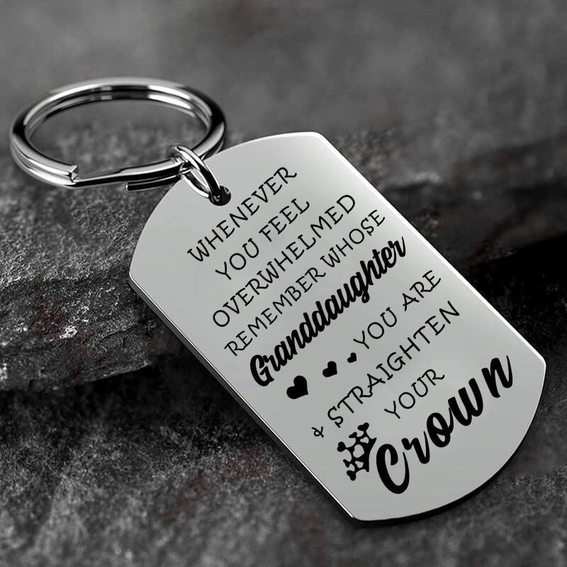 Whenever You Feel Overwhelmed Keychain Keychain GrindStyle Granddaughter 