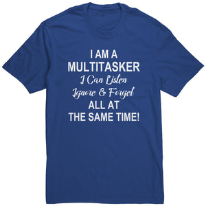 I'm A Multitasker T-shirt Apparel teelaunch Deep Royal S 
