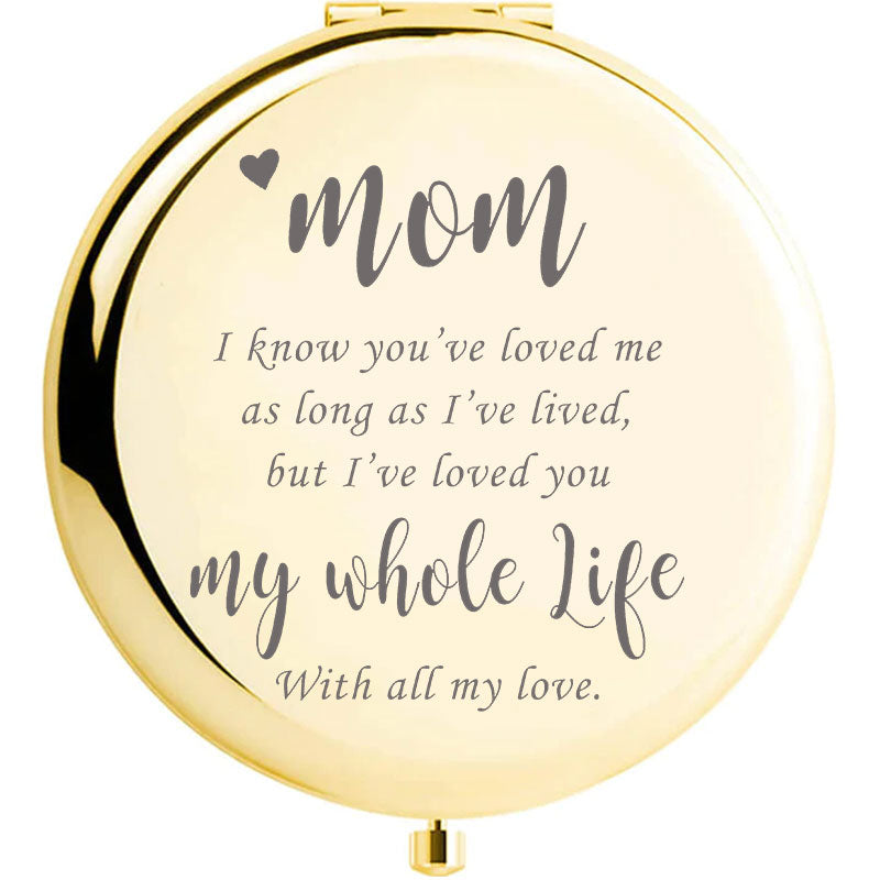 Mom Compact Mirror - I Love You With All My Love
