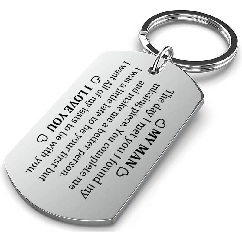 To My Man Keychain - The Day I Met You Keychain GrindStyle 