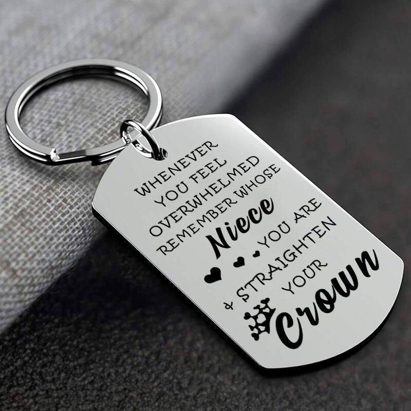Whenever You Feel Overwhelmed Keychain Keychain GrindStyle Niece 