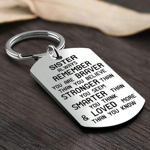 Remember You are Braver Than You Believe Keychain Keychain GrindStyle 