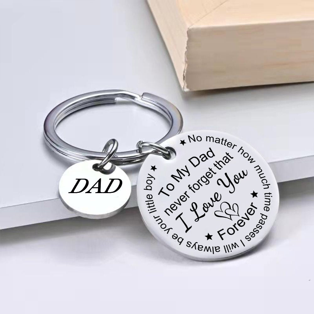 To My Dad/Mom Keychain - I Love You Forever Keychain GrindStyle Son to Dad 