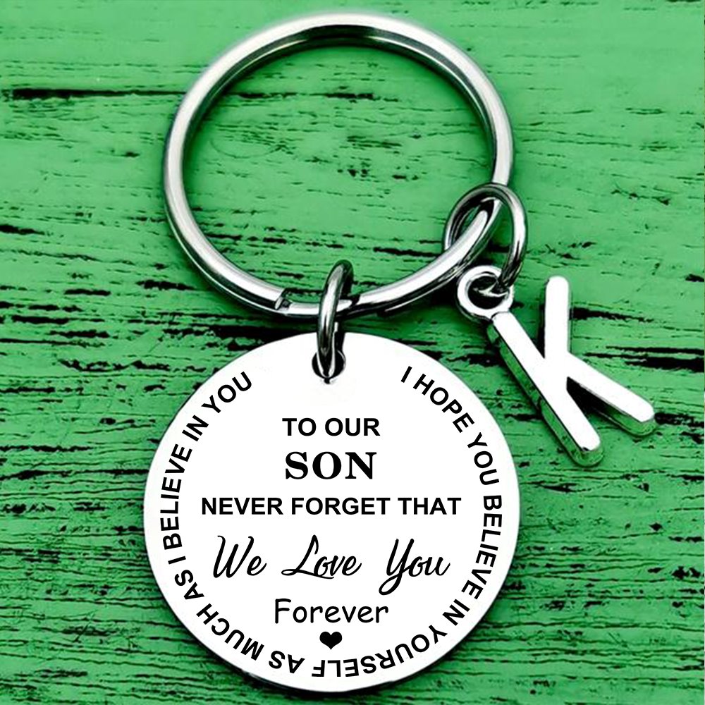 To My Son/Daughter I Love You Forever Inspirational Keychain Keychain GrindStyle To Our Son 
