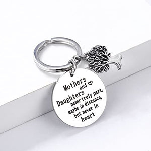 Mothers & Daughters Never Truly Part Keychain Keychain GrindStyle 