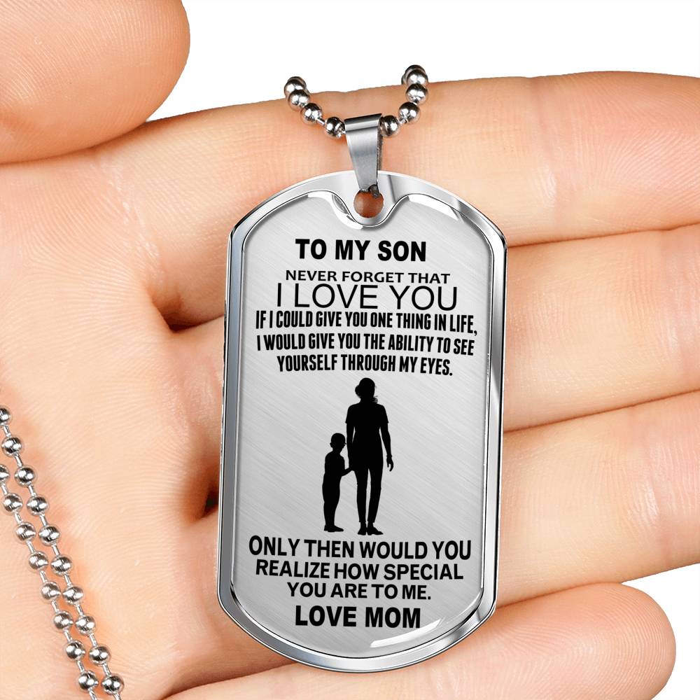 Mom To Son - You Are Special To Me Jewelry ShineOn Fulfillment 