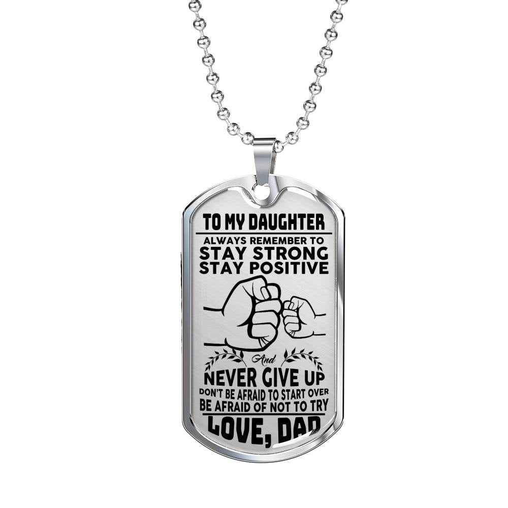 Dad To Daughter - Stay Strong Jewelry ShineOn Fulfillment 