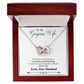 To My Wife - Last Breath Forever Love - Interlocking Heart Necklace