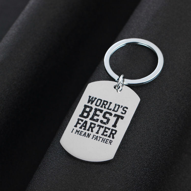 World's Best Farter I Mean Father Keychain Keychain GrindStyle 