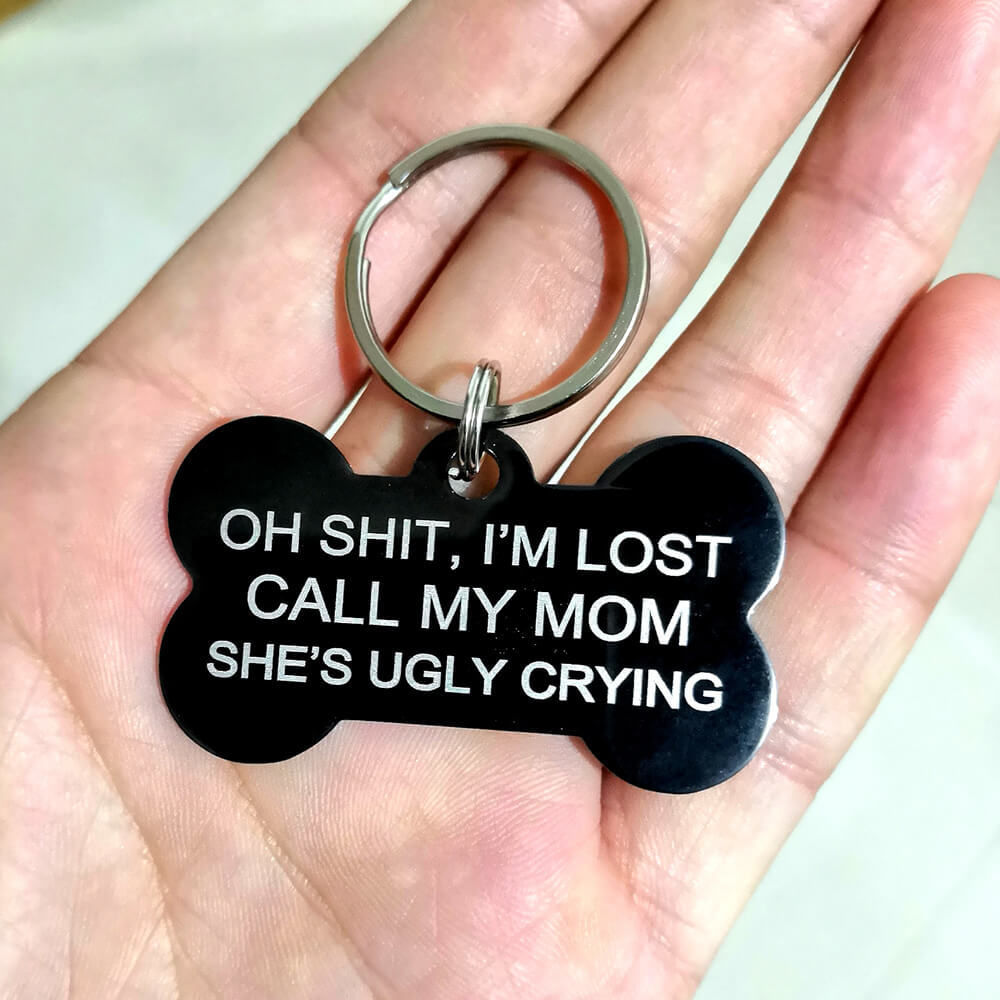 I'm Lost Call My Mom Personalized Pet Tag Pet Tag GrindStyle 