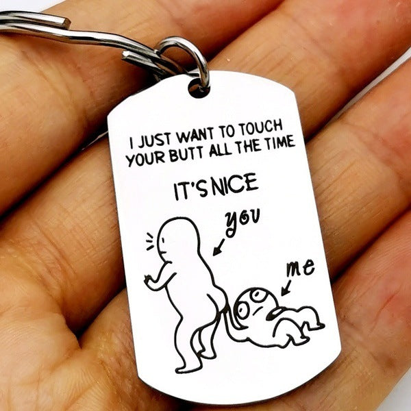 Couples Funny Keychain Keychain GrindStyle Style 1 