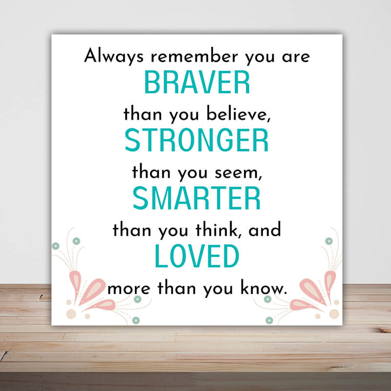 Gift Card - Always Remember You Are Braver Than You Believe