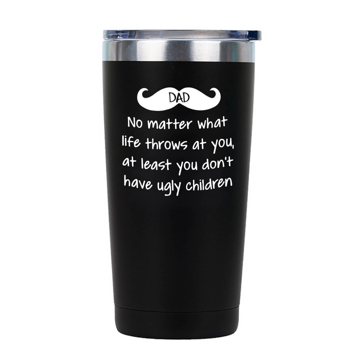 Dad No Matter What Life Throws At You Tumbler Tumblers GrindStyle Black 