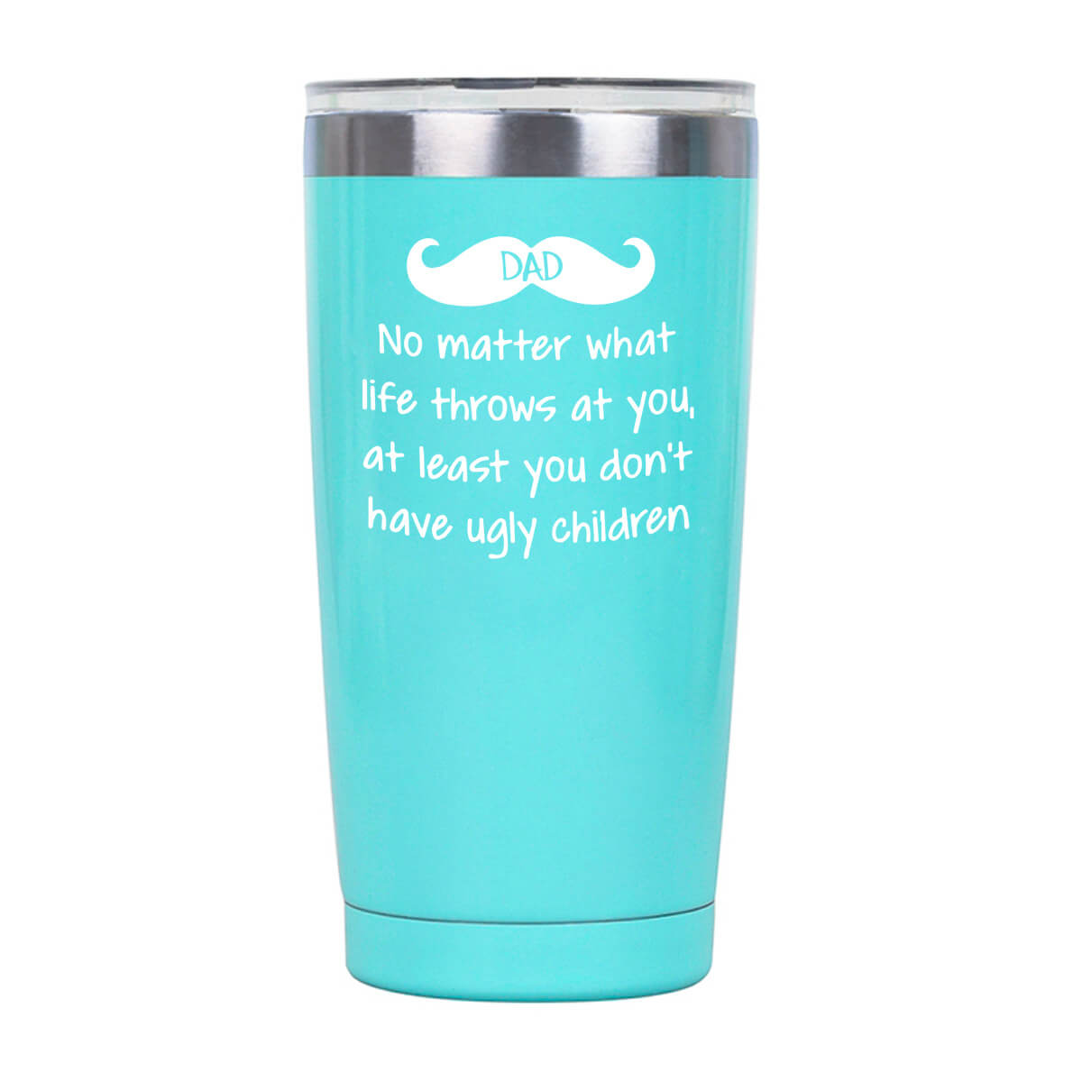 Dad No Matter What Life Throws At You Tumbler Tumblers GrindStyle Mint 