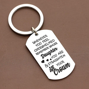 Whenever You Feel Overwhelmed Keychain Keychain GrindStyle Daughter 