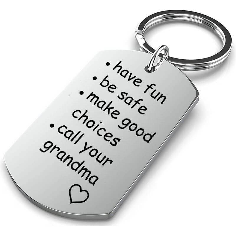 Personalized Have Fun, Be Safe, Make Good Choices Keychain Keychain GrindStyle 