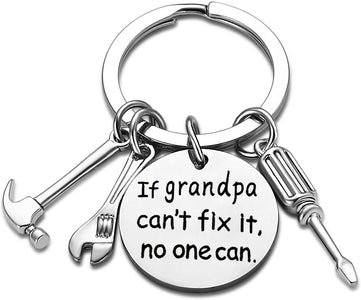 If Dad Can't Fix It No One Can Hand Tool Keychain Keychain GrindStyle Grandpa 