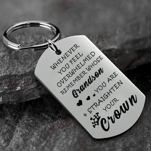 Whenever You Feel Overwhelmed Keychain Keychain GrindStyle Grandson 