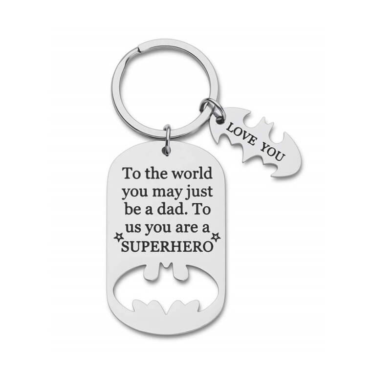 Superhero Dad Keychain Keychain GrindStyle 