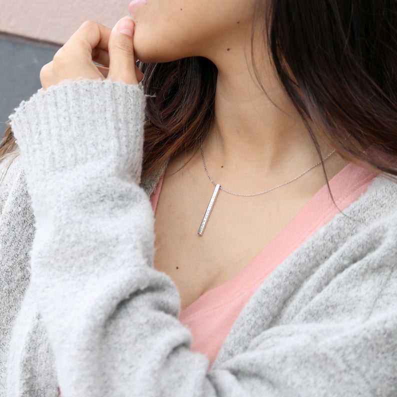 Personalized Cuboid Titanium Steel Necklace necklace GrindStyle 
