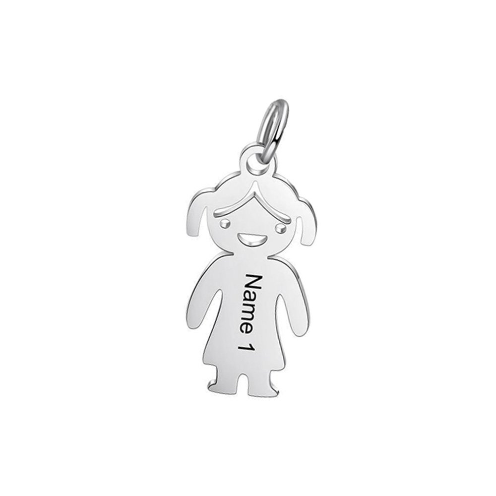Extra Kid Charm Pendant for Family Keychain Keychain GrindStyle Girl 