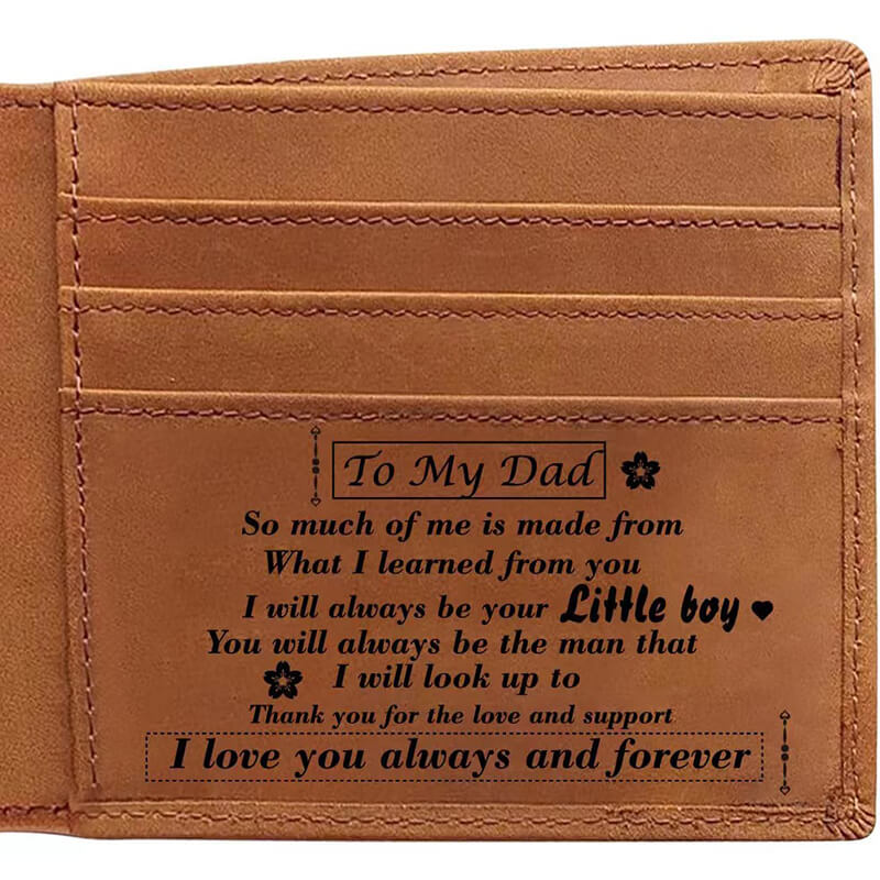 To My Dad - Always Be Your Little Boy - Bifold Wallet Wallet GrindStyle 