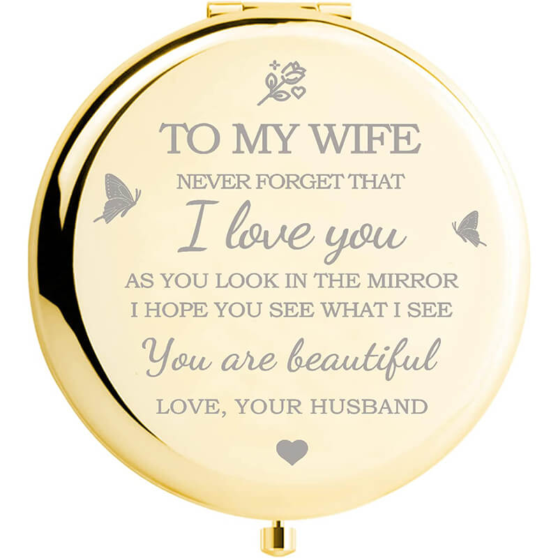 Gift For Wife - I Love You Compact Mirror