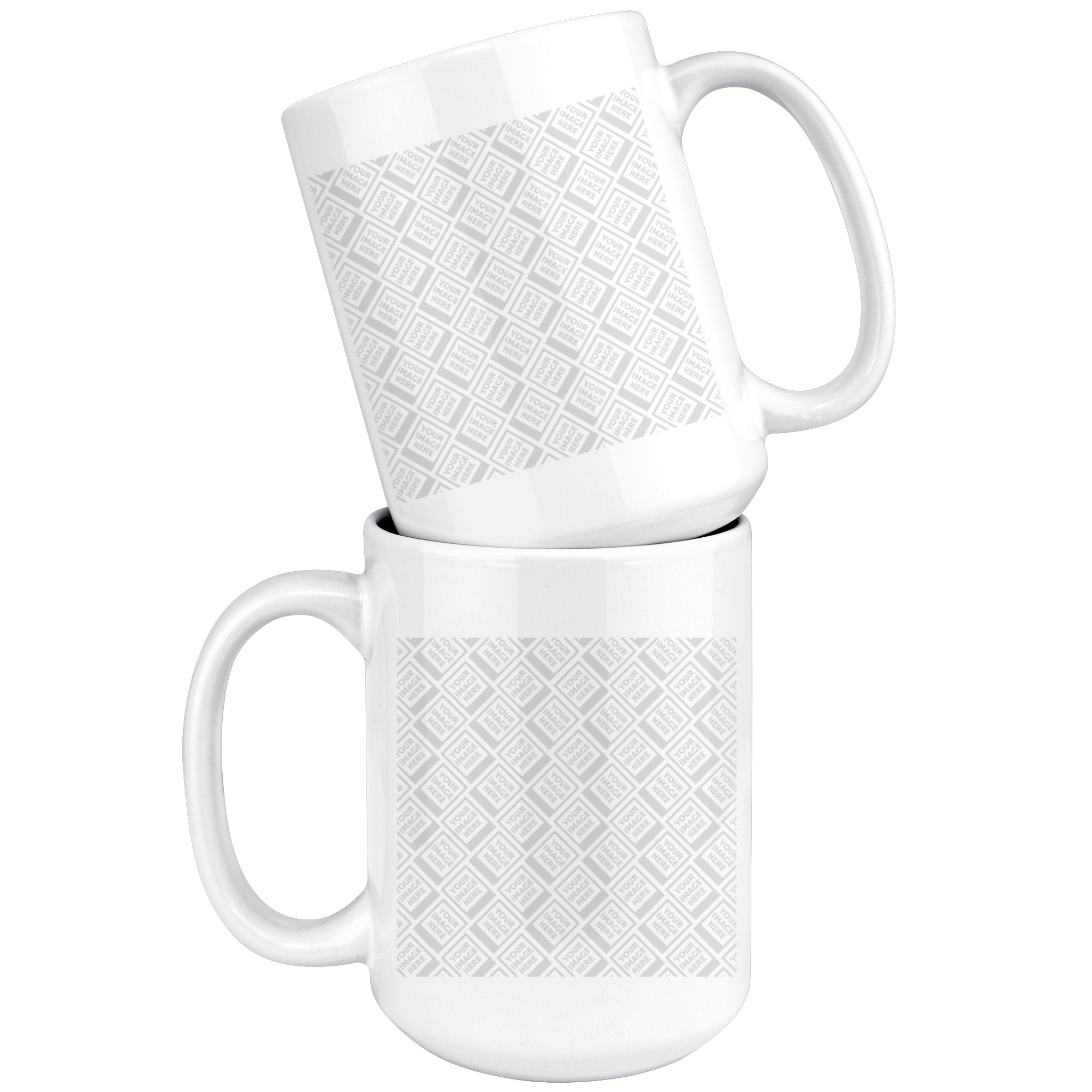 Personalized 15oz Mug - White Drinkware Template teelaunch 