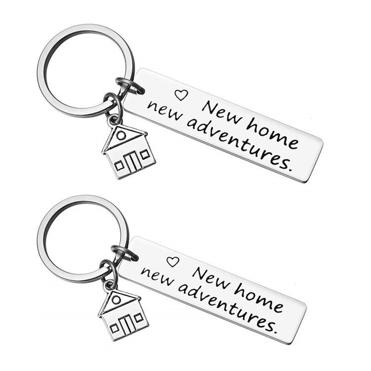 New Home New Adventures Keychain Keychain GrindStyle 2 Packs 