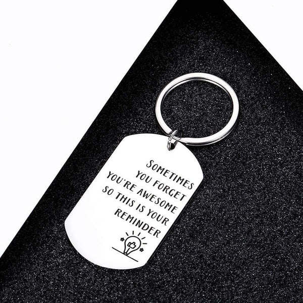 Always Remember You are Braver Than You Believe Inspirational Keychain -  GrindStyle